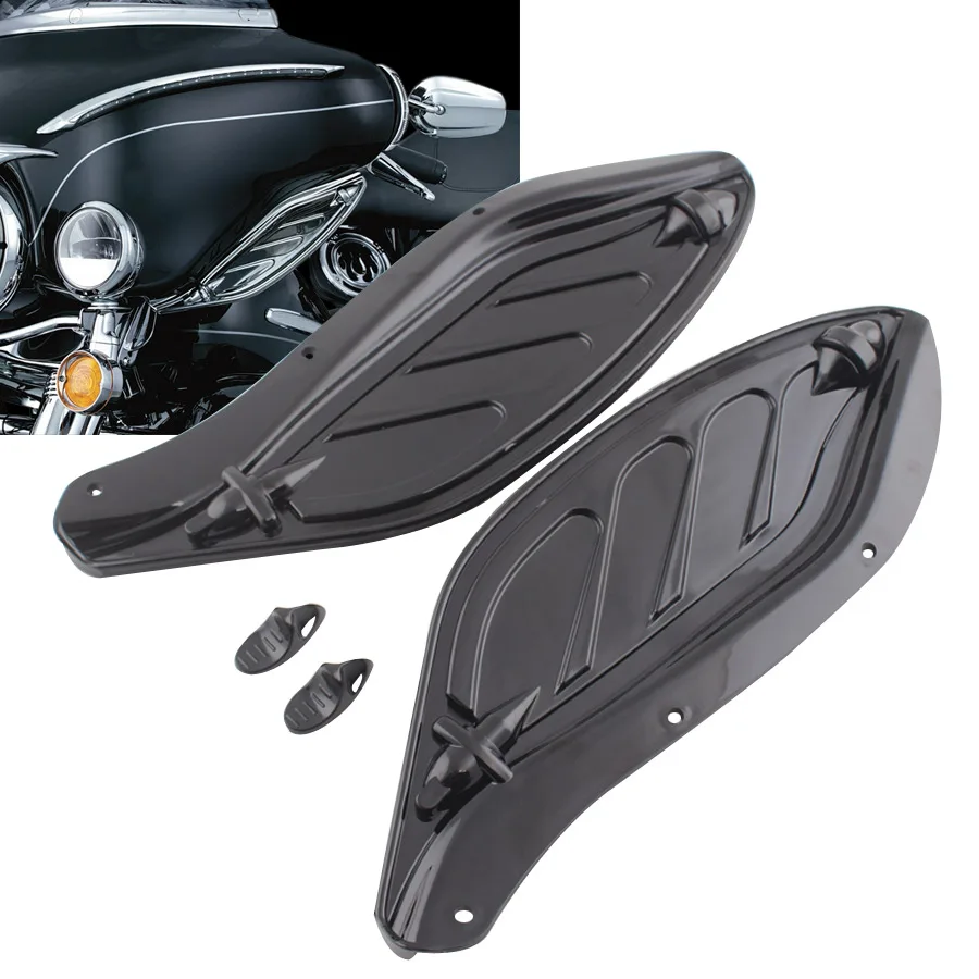 Black Wing Windshield Air Deflector For Harley Davidson Touring FLHT FLHX 96-13 