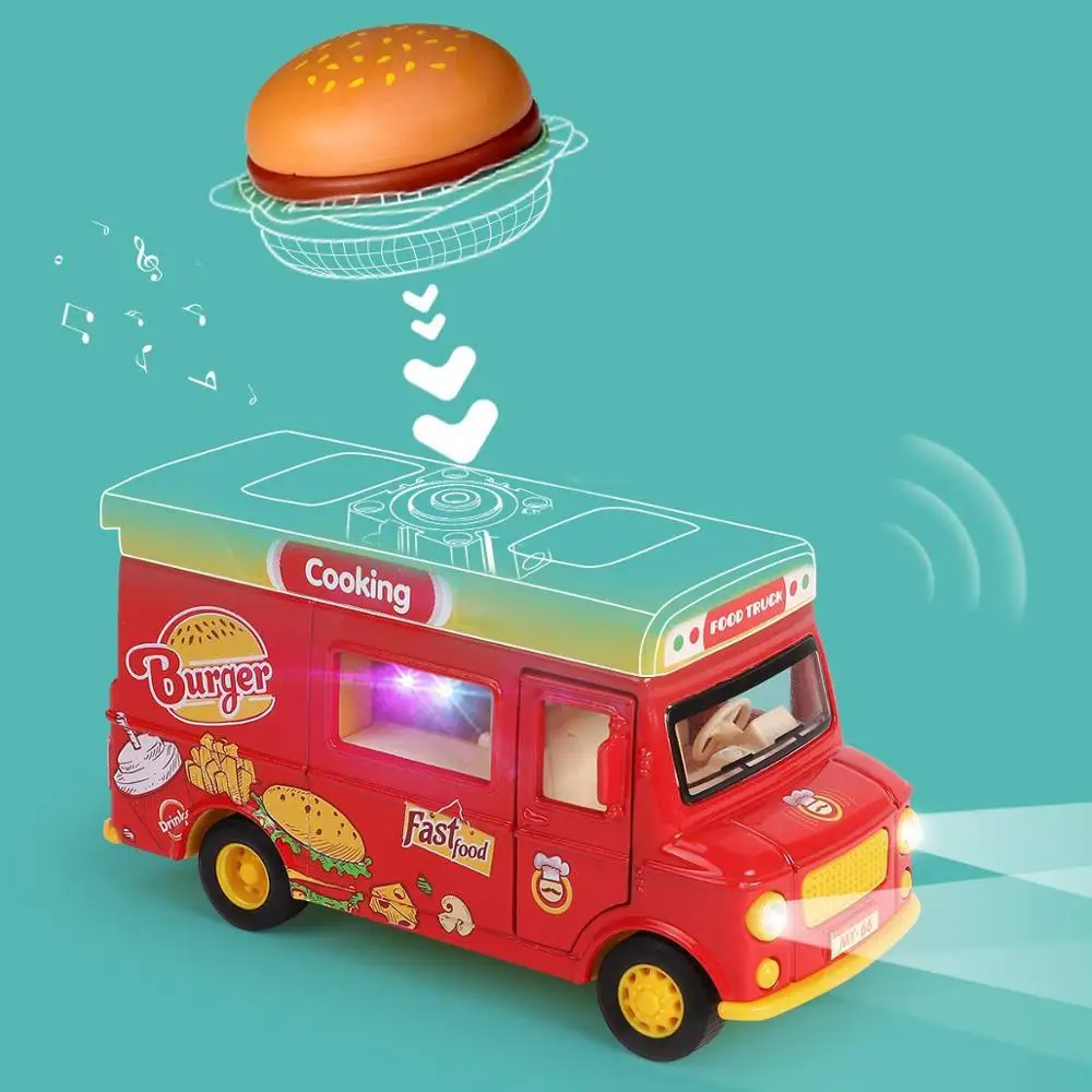 Jouets à roulettes pour repas, camion alimentaire, voiture à