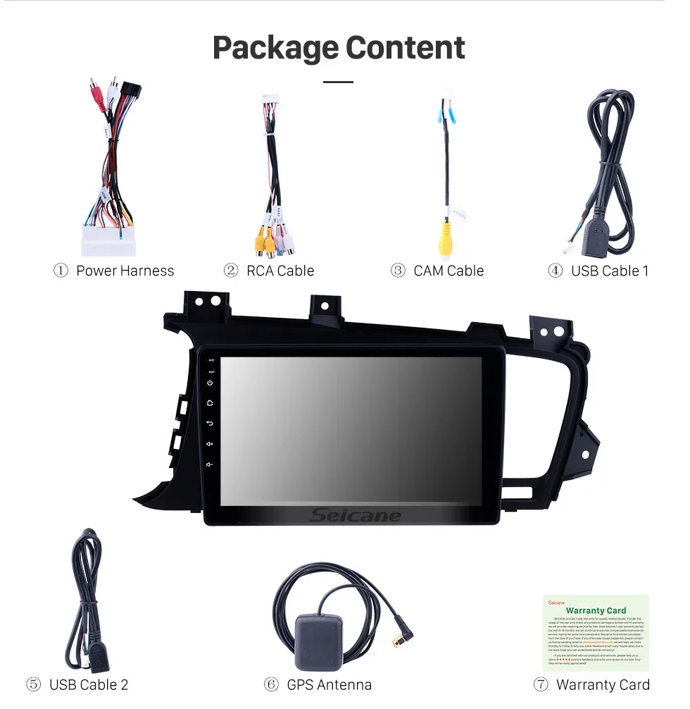 Best Seicane Android 8.1/9.0 For 2011-2014 Kia k5 Left Hand Drive 9 inch Car GPS Navigation Radio Player with Steering Wheel Control 14
