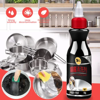 

Stainless Steel Cookware Derusting Cleaner Household Kitchen Cleaner Washing Scale Strong Burn Mark Decontamination Cleaner