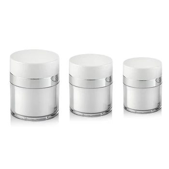 

1Pcs 15ml 30ml 50ml Cosmetic Jar,Empty Acrylic Cream Cans,Vacuum Bottle,Press Cream Jar,Sample Vials,Airless Cosmetic Container