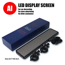 

AI LED Display Screen for Car Decor Windshield Accessories LED Sign Board for Store Interactive Drive Assistant Cool LED Panel