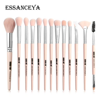 

ESSANCEYA 6-13 Pcs Makeup Brushes Set Eyelash Eyebrow Eyeshadow Powder Foundation Brush Blending Cosmetics Make Up Brushes Tools
