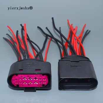 

yierxjwshx 14pin 1J0973737 1J0973837 1J0 973 737 1J0 973 837 Waterproof Auto Connector Lamp Light Socket plug For Audi BMW VW