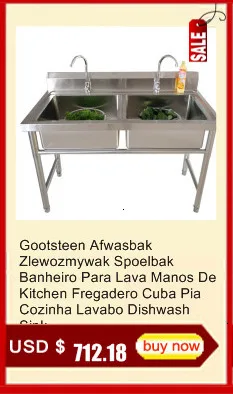 Manos Afwasbak Portatil Lavandino Интегральная портативная кухонная раковина Fregadero De Cocina Pia Cozinha Lavabo для мытья посуды