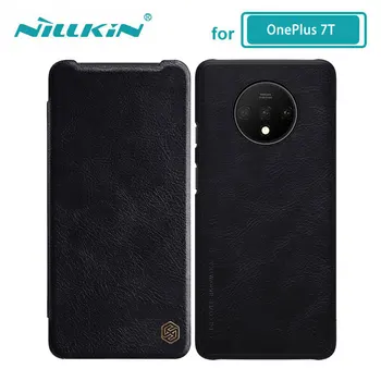 

OnePlus 7T Case Nillkin Qin Series PU Leather Flip Cover for OnePlus 7T Pro One Plus 7T Case