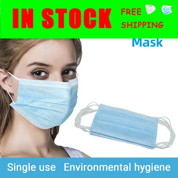 

Professional 3 Layer Protective Face Mouth Masks Non Woven Anti Dust Safe Breathable Mask Disposable Facial Mask For Adult Mask