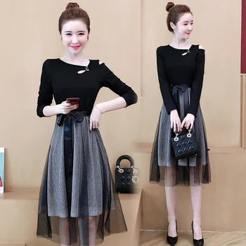 

womens sexy plus size L-5XL dress XXL XXXL 3XL XXXXL 4XL mesh Patchwork loose slim Casual Skater Swing beach long sleeve dresses