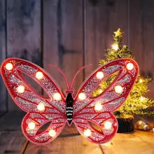 Звезда/бабочка алмазная живопись СВЕТОДИОДНЫЙ Ночник DIY 5D алмазное Рисование моделирование вышивка Рождественский светильник подарки