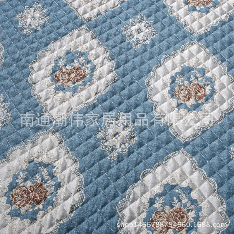 

European Style Jacquard Quilted Sofa Cushion Fabric Semi-Finished Anti-slip plus Cotton Sofa Cushion Window Cushion DIY Wholesal
