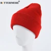 BUTTERMERE Skullies Beanies Winter Cap Men Women Korean Fashion Warm Solid Orange Yellow Red Blue Black Casual Knitted Hat ► Photo 3/6