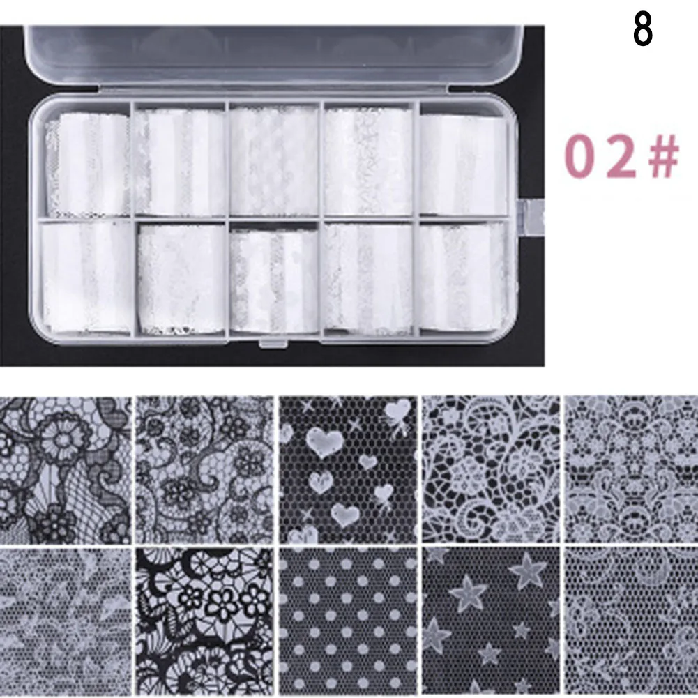 8 Flower Butterfly Star Transfer Paper Sticker Nail Star Transfer Paper Nail Sticker Star Paper Christmas V9-Drop - Цвет: 8