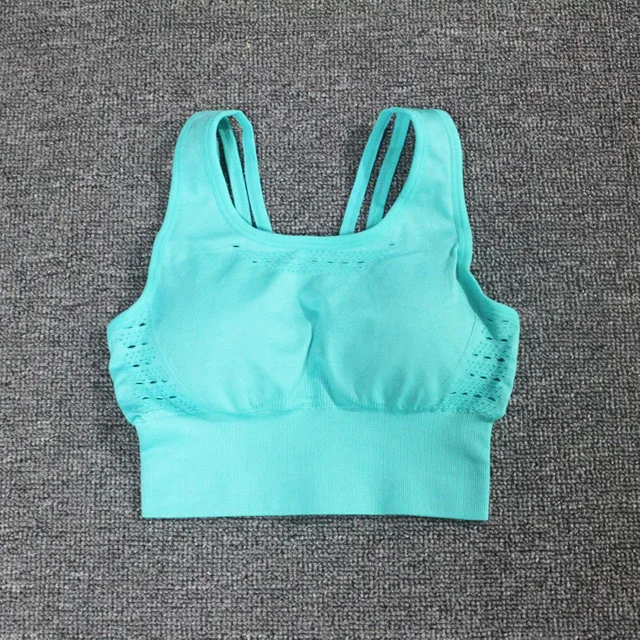 Green Bras 2 шт женский бесшовный энергетическая Йога набор спортивный бюстгальтер+ леггинсы с высокой талией пуш-ап супер эластичные спортивные беговые спортивные колготки - Цвет: Green Bras