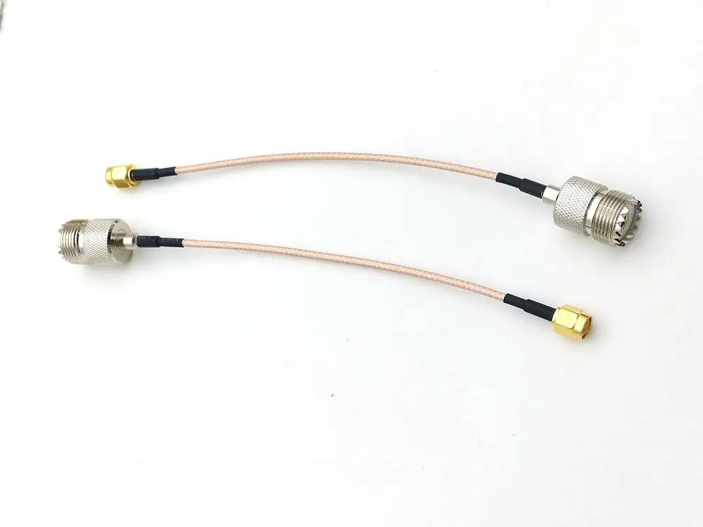 20 шт. UHF SO239 женский PL259 к SMA Штекерный обжимной кабель RG316 оптовая