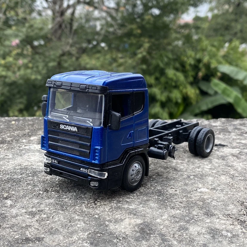 Diecast Alloy 1:43 Scale Simulation Scania Heavy Tractor Container Front Model Metal Gift Collection Display Ornaments Kid Toys |