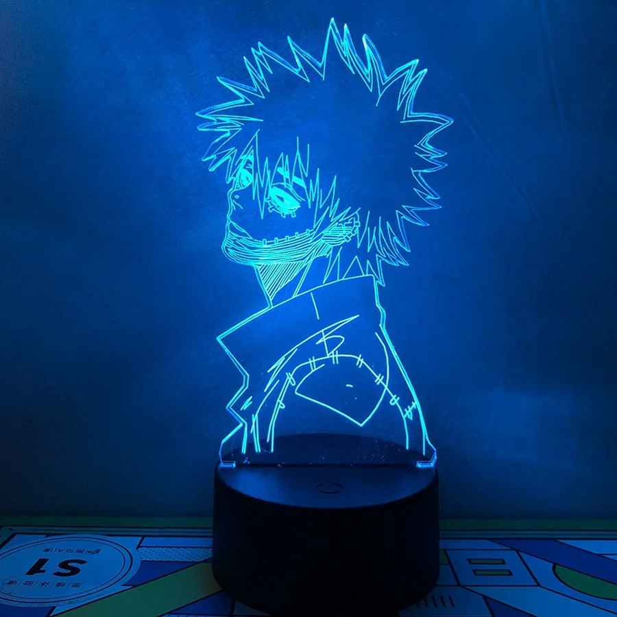 Акриловый СВЕТОДИОДНЫЙ 3d светильник в стиле аниме Моя геройская Академия Dabi