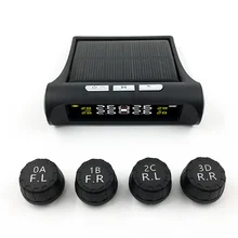 Car TPMS Tyre Pressure Monitoring System Solar Power Digital LCD Display Auto Security Alarm Systems Tyre Pressure