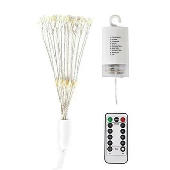 

Promotion! Hanging Firework LED Fairy String Light 8Modes Remote Christmas Party Xmas Decor Colorful Light