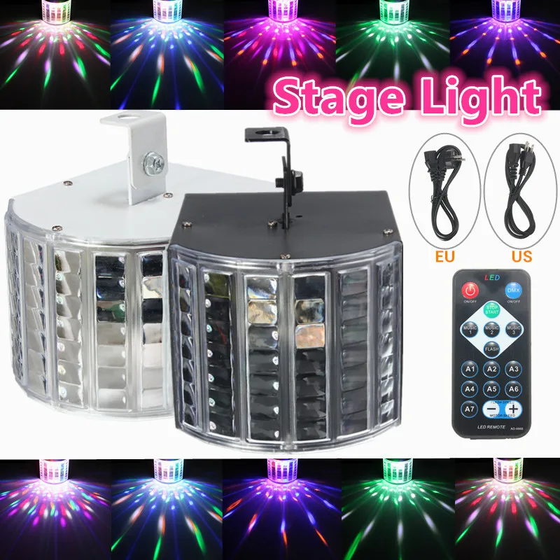 Smuxi 18 Вт RGB светодиодный диско-светильник s Звук Активированный DMX512 проектор Эффект лампа светильник музыка Рождественская вечеринка