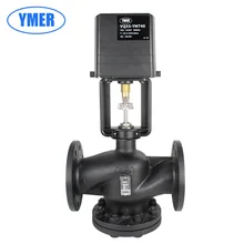 Фланец Высокая Температура паровой Электрический пропорциональный клапан регулирования, 0-10V