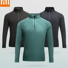 Xiaomi Amazfit Мужская футболка с длинными рукавами с одним волшебником, дышащая быстросохнущая замшевая Осенняя кофта для фитнеса, кофта для бега