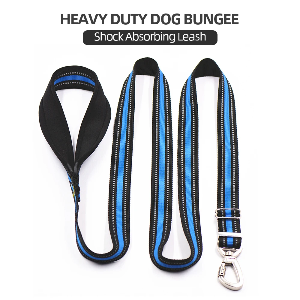 Heavy Duty Dog Bungee Leash Shock Absorbing Training Leash Reflective