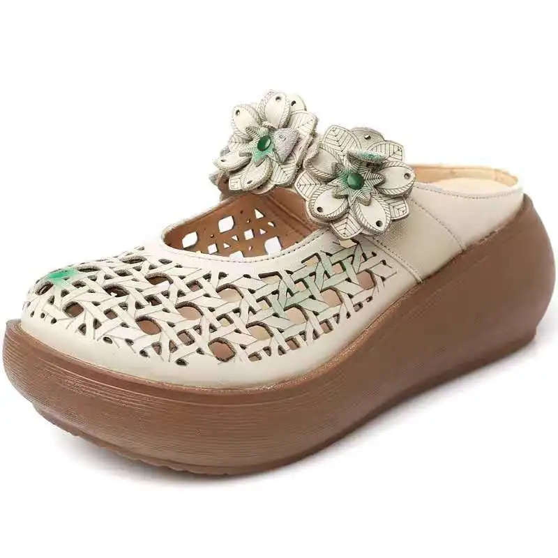 Women Platform Slippers 2021 Spring New Brand Ladies Mules Wedding Shoes Wedges Party Sandals Zapatos De Mujer Jelly Slides Cool