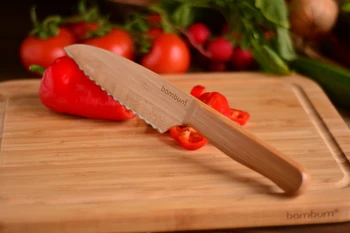 

Titan Chief Knife with Teeth | Environmentally Friendly Bamboo | Home--Knife Set | Made in Turkey