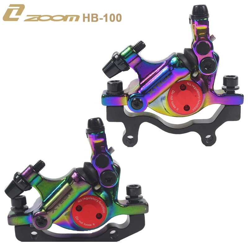 ZOOM HB100 MTB линия тяга гидравлический дисковый тормозной суппорт Горная дорога велосипед дисковый тормозной суппорт набор передний и задний цветной суппорт