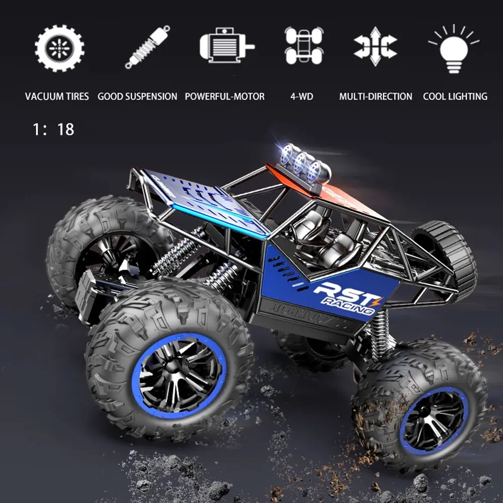 1:18 Радиоуправляемая машина 20 км/ч 4WD высокоскоростной автомобиль с дистанционным