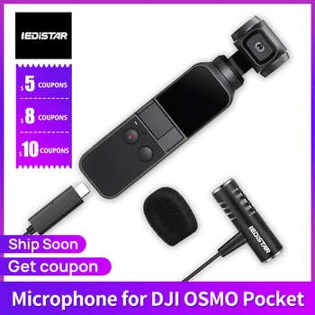

Iedistar L8 Microphone for DJI OSMO Pocket Gimbal USB C Type-C Lavalier Lapel Microphone for Audio Recording Vlog Video Mic