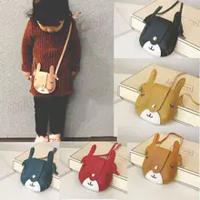 Кожаная сумка принцессы для маленьких девочек, сумки через плечо, сумки-мессенджеры, милые маленькие собачки с объемными ушками, кошельки для монет, подарок для детей