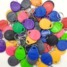 100 pces em4305 t5577 cópia regravável reescrever duplicado rfid tag cópia em4100 125khz cartão proximidade id token keyfobs