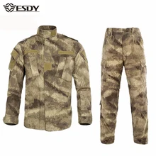 Уличные мужские осенние зимние тренировочные и тренировочные наборы тактические армейские камуфляжные боевые охотничья Униформа тактические военные униформы