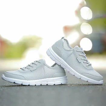 

2020 Summer Men Running Shoes Male Sneakers Women Breathable Mesh Men Sport Shoes Lace-Up Lightweight Walking Shoes