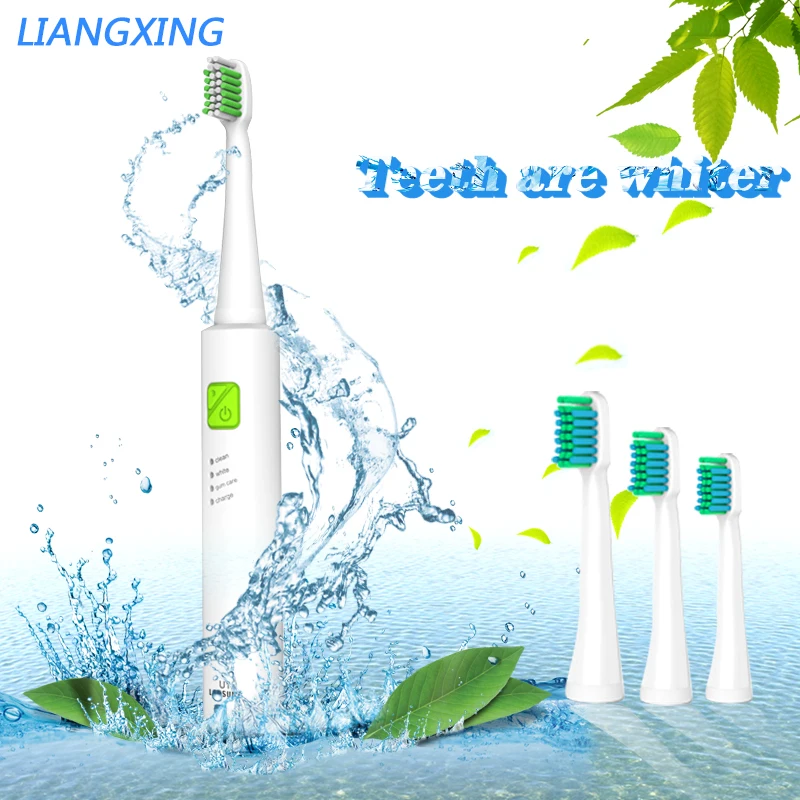 

ElectricToothbrush Whitening Sonic WaveToothbrushwaterproof 3 Brush Head Smart Chip Dental Oral Hygiene Best Gift Lansung u1 5