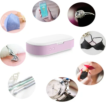 

Earphone Accessories Headphone Protection Case Ultraviolet Sterilizer box Automatic UV Light Portable Disinfection Box for phone