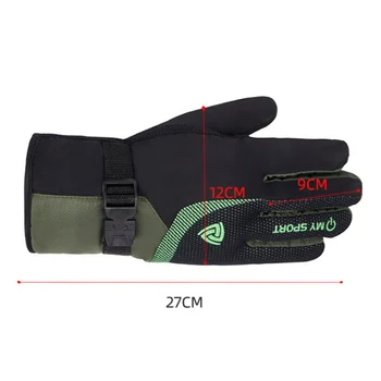 

1 Pair Winter Gloves Snow Gloves Touch Screen Warm Windproof Ski Gloves Fleece Snowboard Motorcycle Riding Gloves