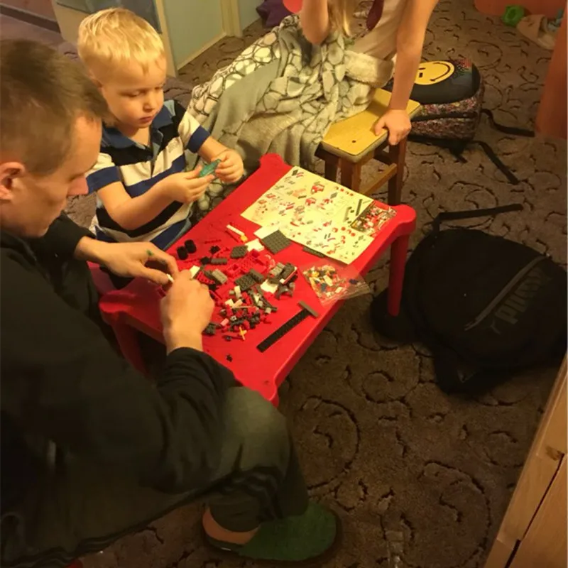 Новое поступление пожарной машины для спасания DIY модели строительных блоков пожарная машина Строительные кирпичи набор маленьких игрушек для детей
