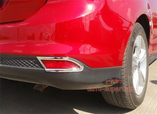Хромированная задняя противотуманная фасветильник для Ford Focus Sedan MK3 2016 2017 2018 |