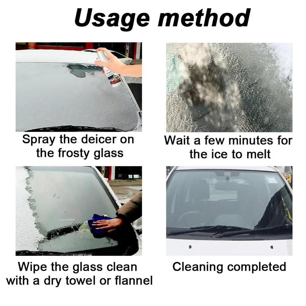 30ML Car Windshield De-icer Automobile Deicing Agent Rapid Thawing  Antifreeze Agent For Glass Window Rearview Mirror