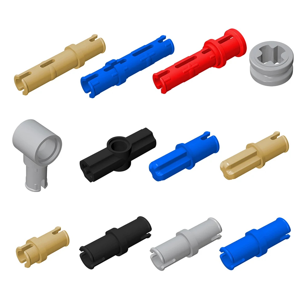 

Pin Building Blocks Accessories Technical Part 50pcs Friction Peg Cross Axle Connector Assemble 3673 6558 32054 6562 Brick Toy
