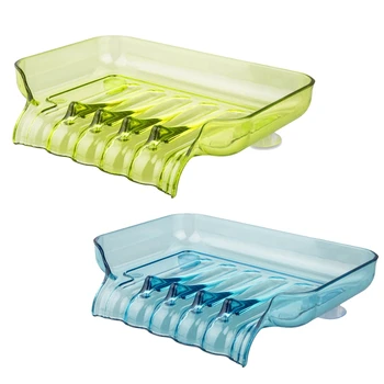 

2Pcs Portable Travel Soap Dish Box Case Holder Container Home Bathroom Shower Bar