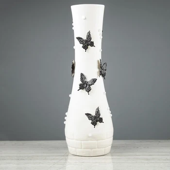 

Floor vase "Sofia", molding, white, 42 cm