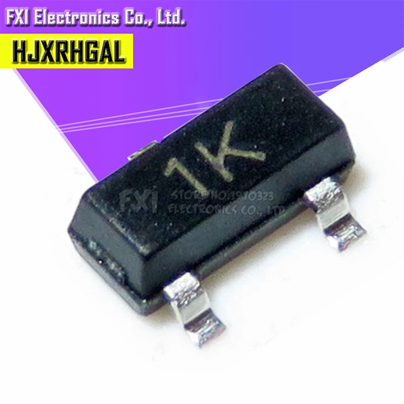 100 шт. BC848B BC848 SOT23 сот SMD СОТ-23 SOT23-3 1K новый оригинальный транзистор | Электронные