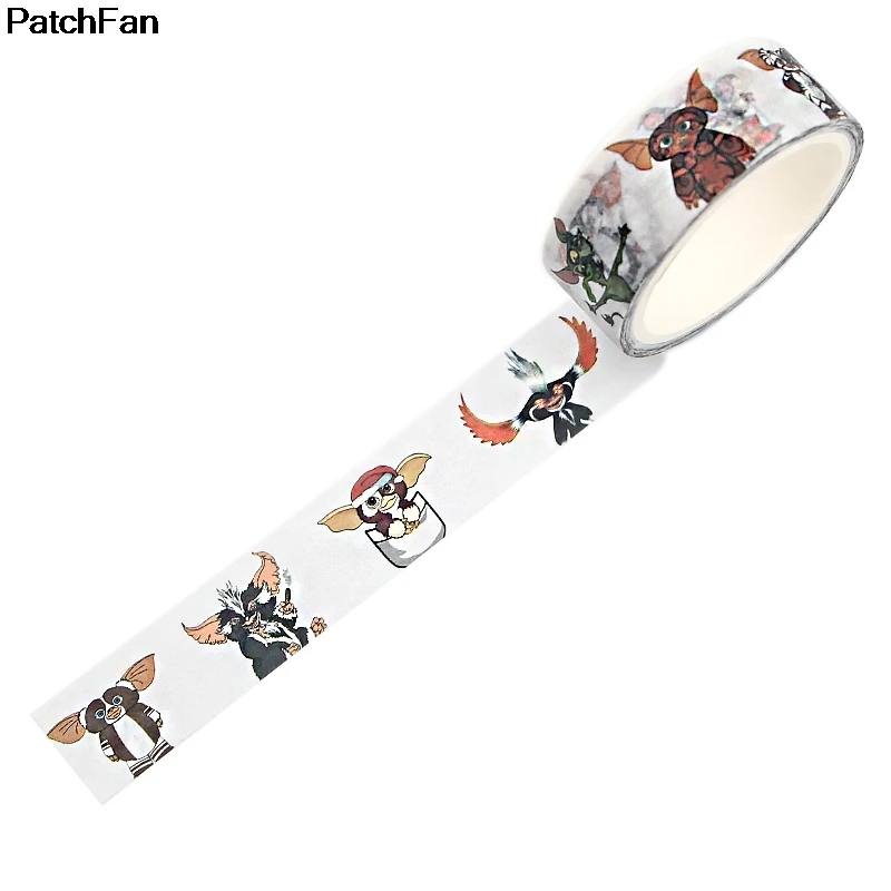 20 шт./лот Patchfan мультфильм Gremlins DIY Скрапбукинг липкий клей Васи бумага маскирующая лента печатные узоры наклейки A2516