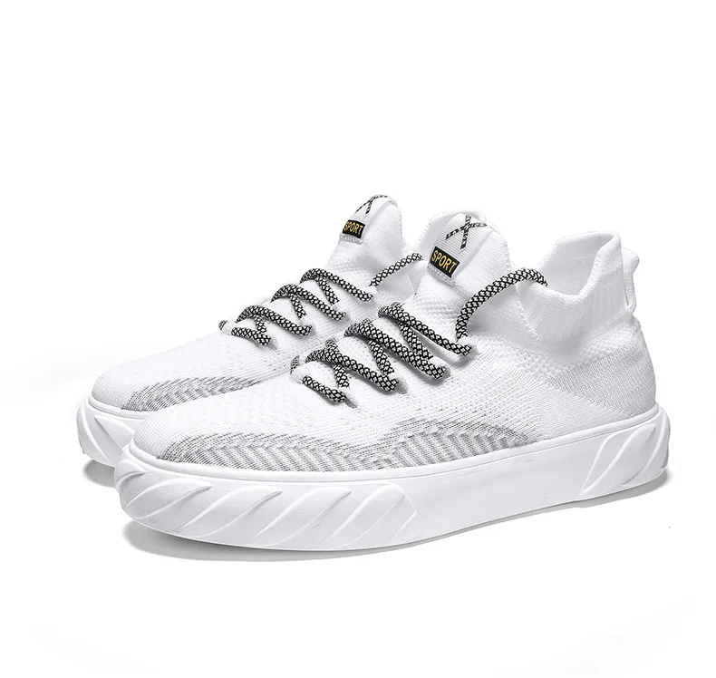 New mesh casual sneakers outdoor jogging sneakers men's laced flat soles