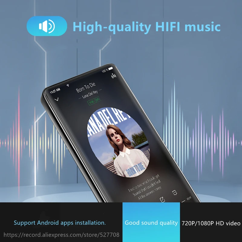 Portable Smart Android Google Wi-Fi Sports Bluetooth Thin Video Download APP Touch Screen Mini Media MP4 Music Player