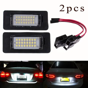 

Lamp License Plate Light Canbus 12V 1Pair Auto For A4 S4 B8 A5 S5 Q5 PASSAT