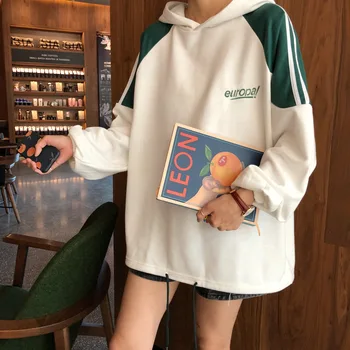 

Oversized Woman Sweatshirt Long Sleeve Pullover Hooded Spring Autumn Clothing Korean Plus Size Hoodies Hoodies